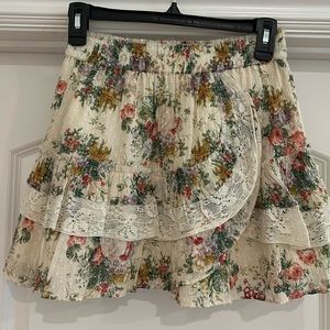 Like new Warren wants love shack fancy skirt